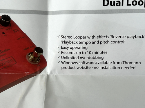 Harley Benton Dual Looper - Rare Stereo Looper Pedal No Longer Available Unused - Picture 12 of 14