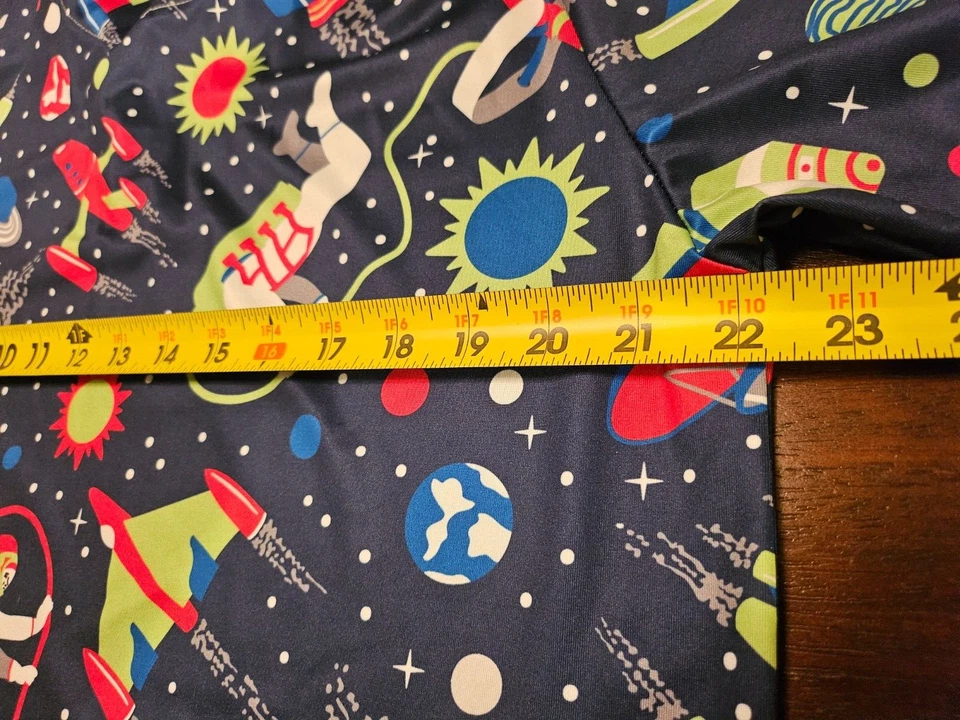 Camisa polo masculina de golfe Proud Ninety manga curta grande espaço azul - Imagem 4 de 4