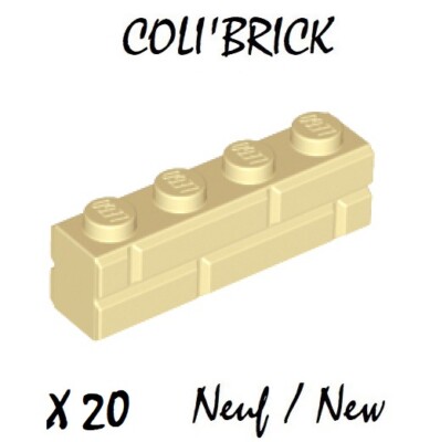Lego 15533 - 20x Mauerstein Brick 1x4 Masonry Wall - beige hellbraun - 6232136 Neu