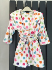Next vestaglia da bagno bambina maculata morbida soffice 12-18 mesi, con cappuccio