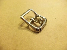 3/4" Nickel Plated Middle Bar Roller Buckles With Locking Tongue (Pack Of 10)