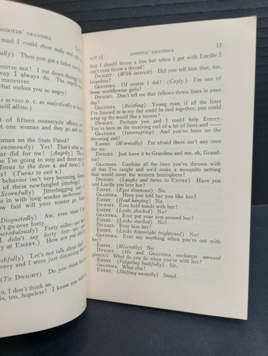 Vintage 1949 ~ Baker's Edition of Plays ~ SCOOTIN GRANDMA by John Nash - Picture 5 of 6