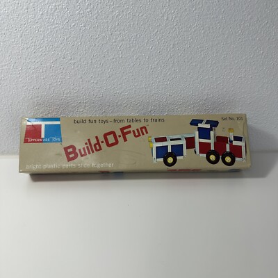 Vintage 1965 Tupperware Tupper Toys Build-O-Fun #101, Includes Manual
