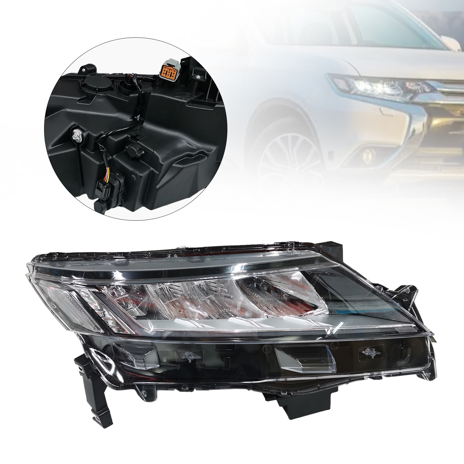 Right Side Headlight Headlamp Clear Lens For Mitsubishi Outlander Sport 20-21