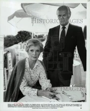 1984 Press Photo Jane Greer & Richard Widmark in "Against All Odds" - hpp21136