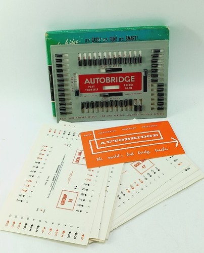 Vintage Autobridge Play-Yourself Bridge Game PGA Beginners Set In Box - Picture 4 of 7