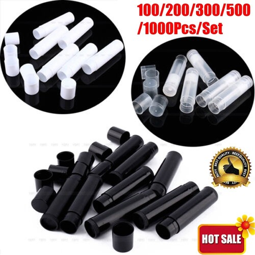 100-1000PCS 5ML Empty Cosmetic Chap-Stick Lip Gloss Lipstick Balm Container Tube - Picture 1 of 24