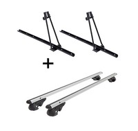 2X FahrradträGer Orion+DachträGer VDP004 L FüR FüR Dacia Sandero Stepway Ab 09