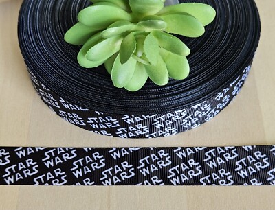 7/8'' (1 YD) Star Wars Grosgrain Ribbon Movie Ribbon Craft Gift Wrap Bow Ribbon