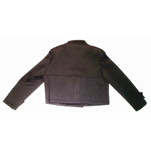 Per Se Women's Black Cropped Quilted Double Breasted Jacket Blazer Size 14 69161 - Picture 7 of 7