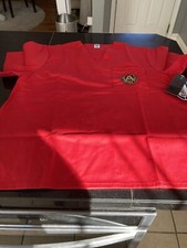 Mens Scrubs Red scrub Atlanta FC Soccer Club L LARGE RED Top Only NWT