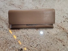New BURBERRY Leather Glasses Small Case