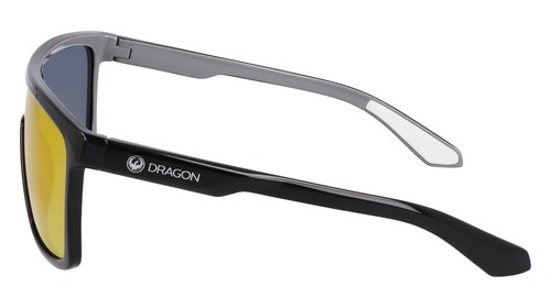 DRAGON MOMENTUM SHINY BLACK GREY/LUMA LENS RED ION POLARIZED SUNGLASSES. - Picture 3 of 3