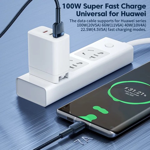 3 Pack Toocki 7a Fast Charging Data Transfer Sync Cable 100w USB C 1M 3ft - Picture 5 of 12