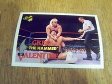 GREG THE HAMMER VALENTINE 1990 CLASSIC WRESTLING CARD # 86