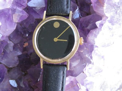 Movado Vintage Ladies 14K Gold Museum Watch, Mid Century 