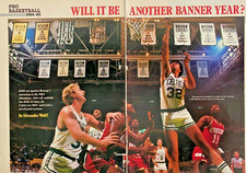Boston Celtics Larry Bird Kevin McHale 1984 Vintage Magazine Photo