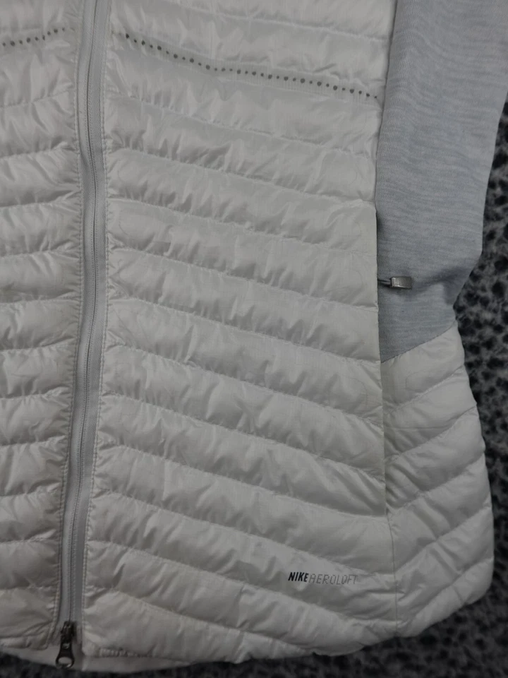 Nike Golf Aeroloft полный молнии жилет куртка белое серебро женщин маленький - Изображение 4 из 4