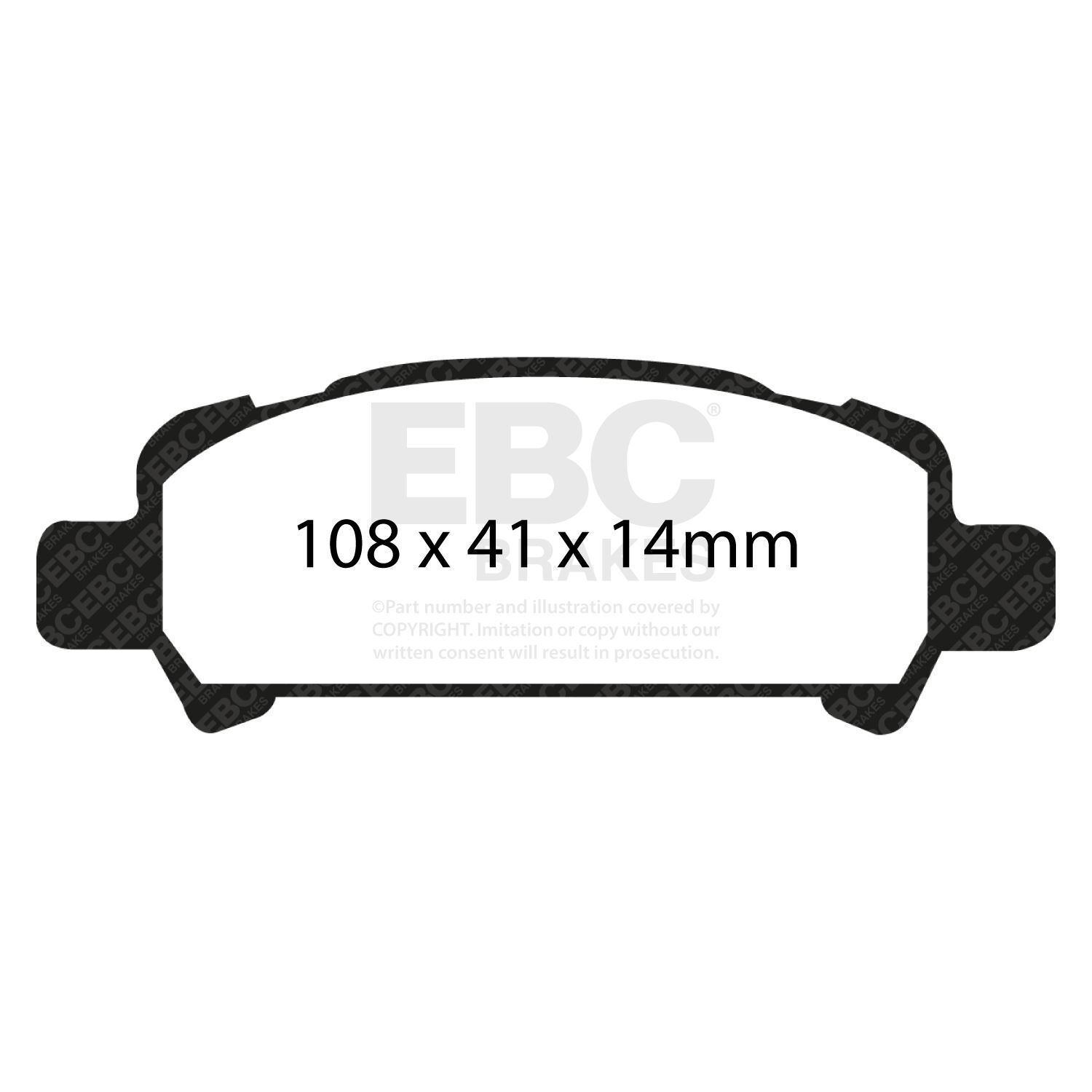 EBC DP81293RPX Track & Race Brake Pad Set
