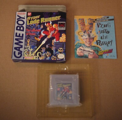 Nintendo Game Boy Hyper Lode Runner Labyrinth Of Doom Game 1990 Tested Working