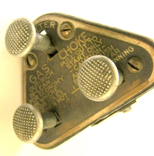 1919-1923 ESSEX F Head 4 Cylinder GAS & CHOKE Cooling Louvers PULL Knobs