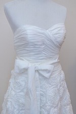 Unique Vintage Ivory Wedding Dress 1950's Tea Length with Sweetheart Neckline