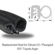 Citroen C1 / Peugeot 107 / Toyota Aygo Replacement Boot Seal - Complete Length