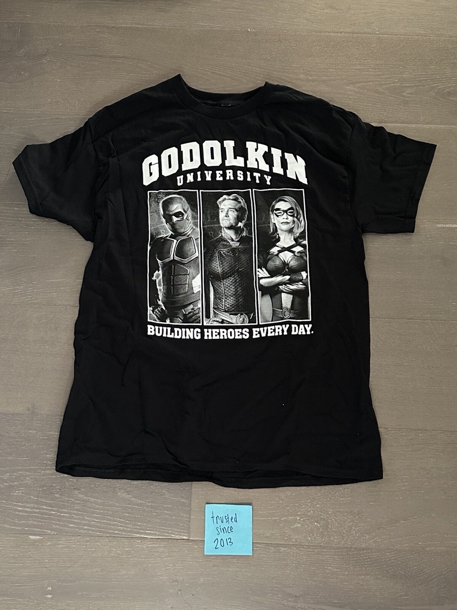 The Boys Gen V Godolkin Black T-Shirt Size Large Homelander Twitchcon 2023 - Main Image