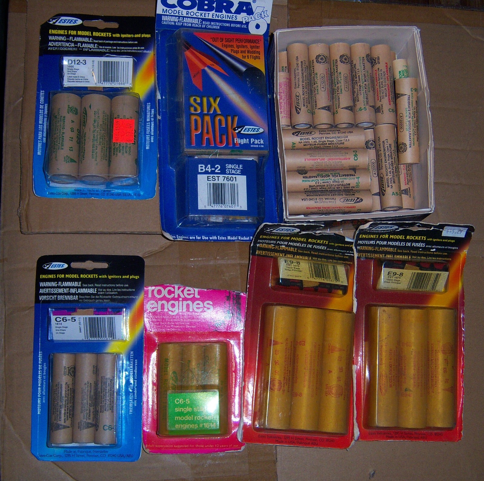 Lot 150 Assorted Estes Etc Rocket Motors eBay