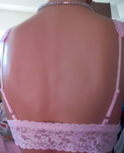 Hanky Panky retrò morbido shabbie rosa firma bralette pizzo taglia XS o S $46 - Foto 6 di 12