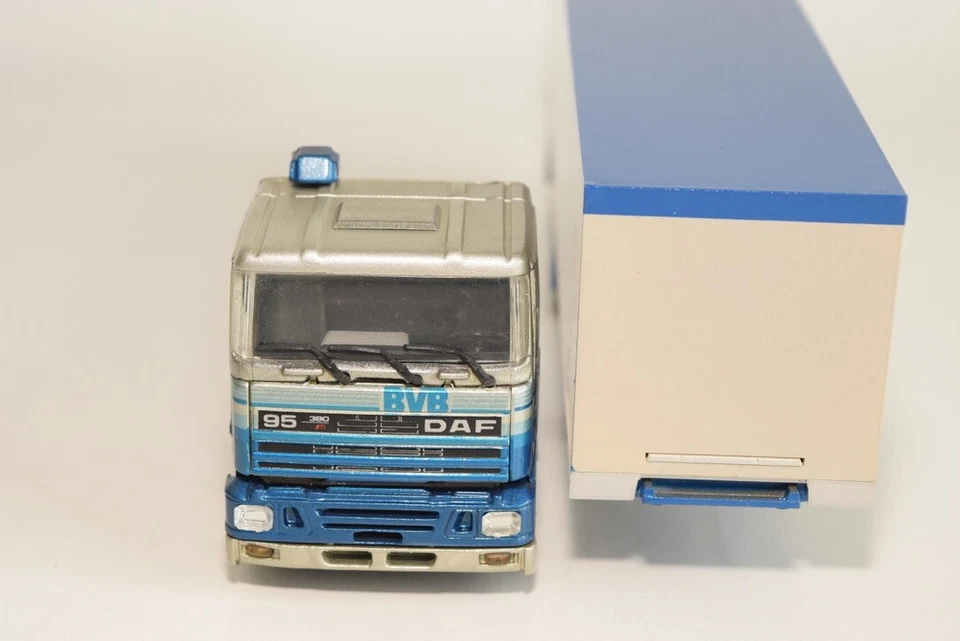 B19 1:50 TEKNO DAF 95 LKW WITH TRAILER BVB BAS VAN BUUREN NEUWERTIG. - Bild 3 von 4