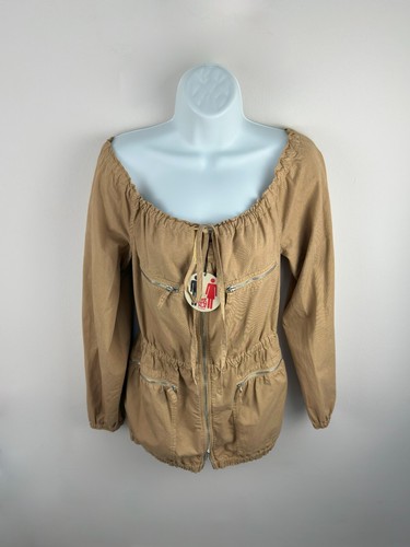 Casual Artist Smock Style Beige Parka JPG Jeans Jean Paul Gaultier Women’s - Picture 9 of 11