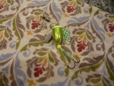 Worden’s Spin n Glo 1  3/8" New  PRE TIED 40lb SEAGUAR FLUORCARBON GAMI 2/0