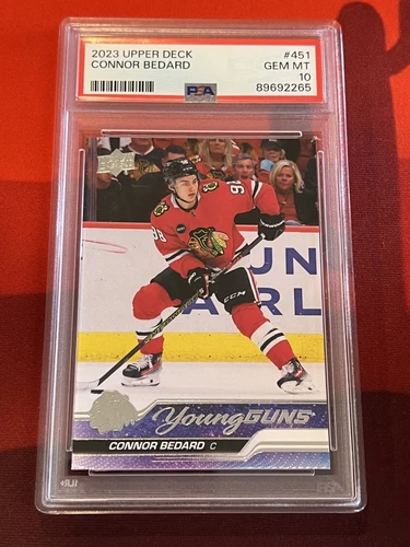 2023-24 Upper Deck Series 2  Young Guns Connor Bedard #451 (RC) PSA GEM MT 10