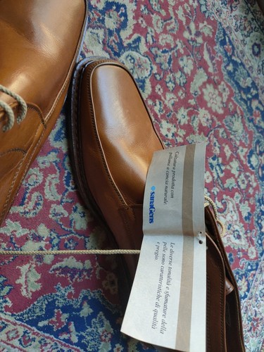 Scarpe Uomo Pelle Marrone SANAGENS Mis. 44 - Foto 5 di 5