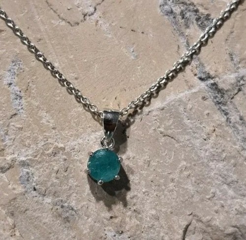 Natural Real Colombian Emerald Pendant Necklace -Directly From The Mines - 第 3/8 張圖片