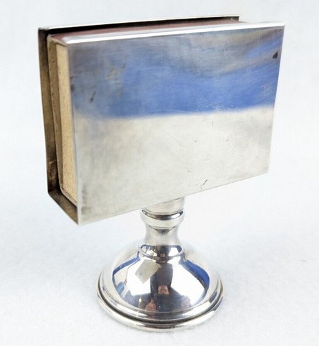 Vintage Silber 925 Judaica Streichhölzer Ständer Box Halter Shabbat Kidduh Kerzen - Bild 7 von 12