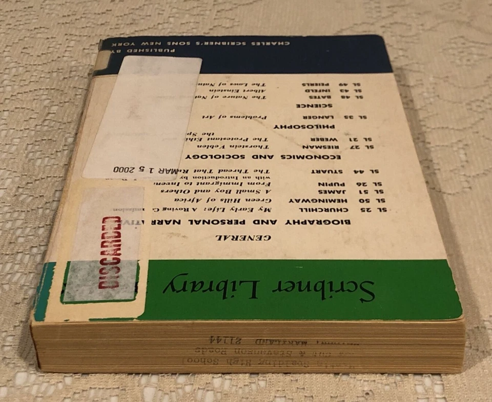 Green Hills of Africa by Ernest Hemingway 1935 Paperback The Scribner Library Foto 4 de 4