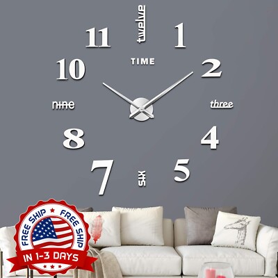 Reloj De Pared Moderno 3D Grande Para Decoraciones De Hogar Reloj De Pared Nuevo