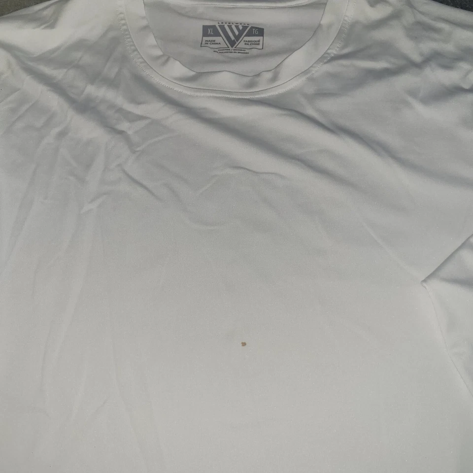 Camisa térmica térmica de manga larga LevelWear para hombre cuello redondo blanca lisa XL Foto 2 de 4