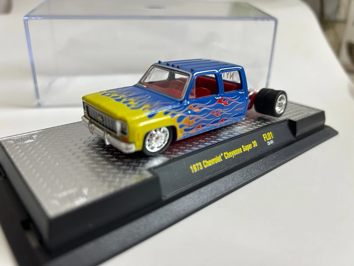 1973 シボレーシャイアン・スーパー30 ディア・デ・ムエルトス チェイスカー M2 Machines 1:64 Chase 1973 Chevrolet Cheyenne Super 30 Dia