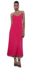 ZARA Midi dress with trap - Pink. Brand new!