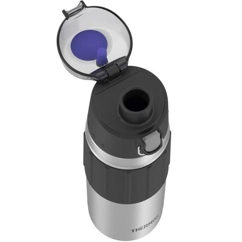THERMOS S/S Vacuum Insulated 18 oz 530 ml Leak-Proof Drink Bottle Matte Steel! - Picture 4 of 8
