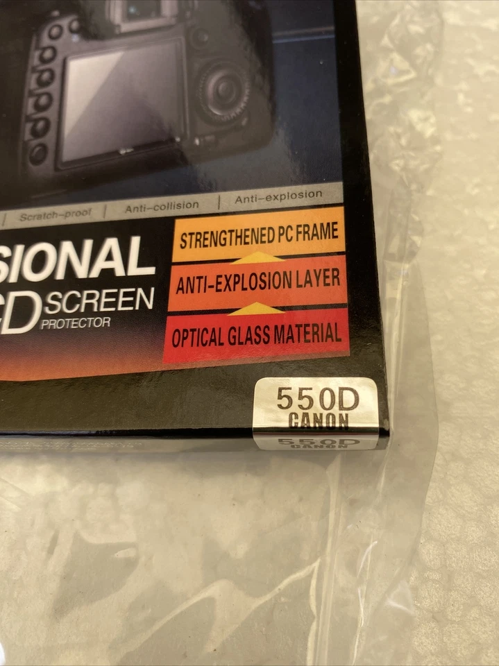 Protector de pantalla LCD de vidrio óptico modelo GGS BF DSLR para cámara Canon 550D nuevo Foto 2 de 3