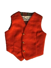 Vintage Barbie Ken 1960s Pak Victory Dance Red & Plaid Vest TM Tag Excellent