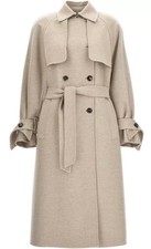 Max Mara Cashmere Coat Atelier Trench Falcone Uk 10 12 It42 Madame Manuela £4990