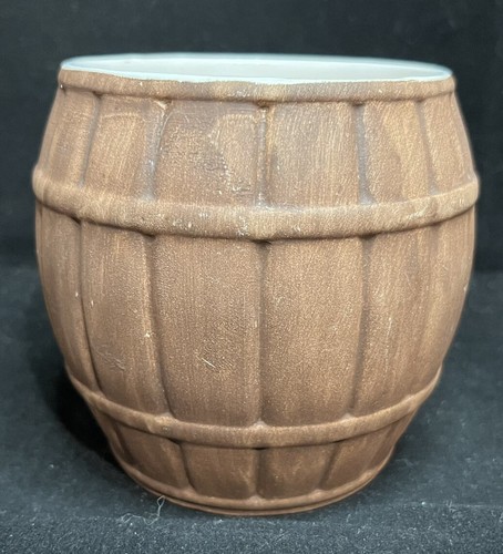 Vtg Inn Of The North Barrel Tiki Mug British Columbia Delta Hotel Boat Logo Cup - Picture 6 of 11