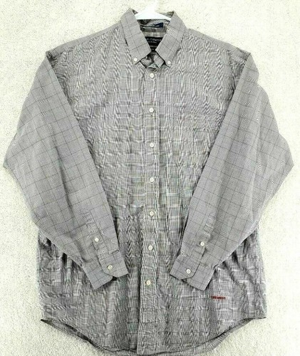 Daniel Cremieux Herren 48" Brust Button-Down Hemd Grau Fensterscheibe Medium - Bild 6 von 6