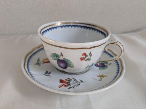 Richard Ginori Italian Fruit Trio Cup Saucer 3in 6in Plate 7.5in Set of Two - Picture 3 of 19