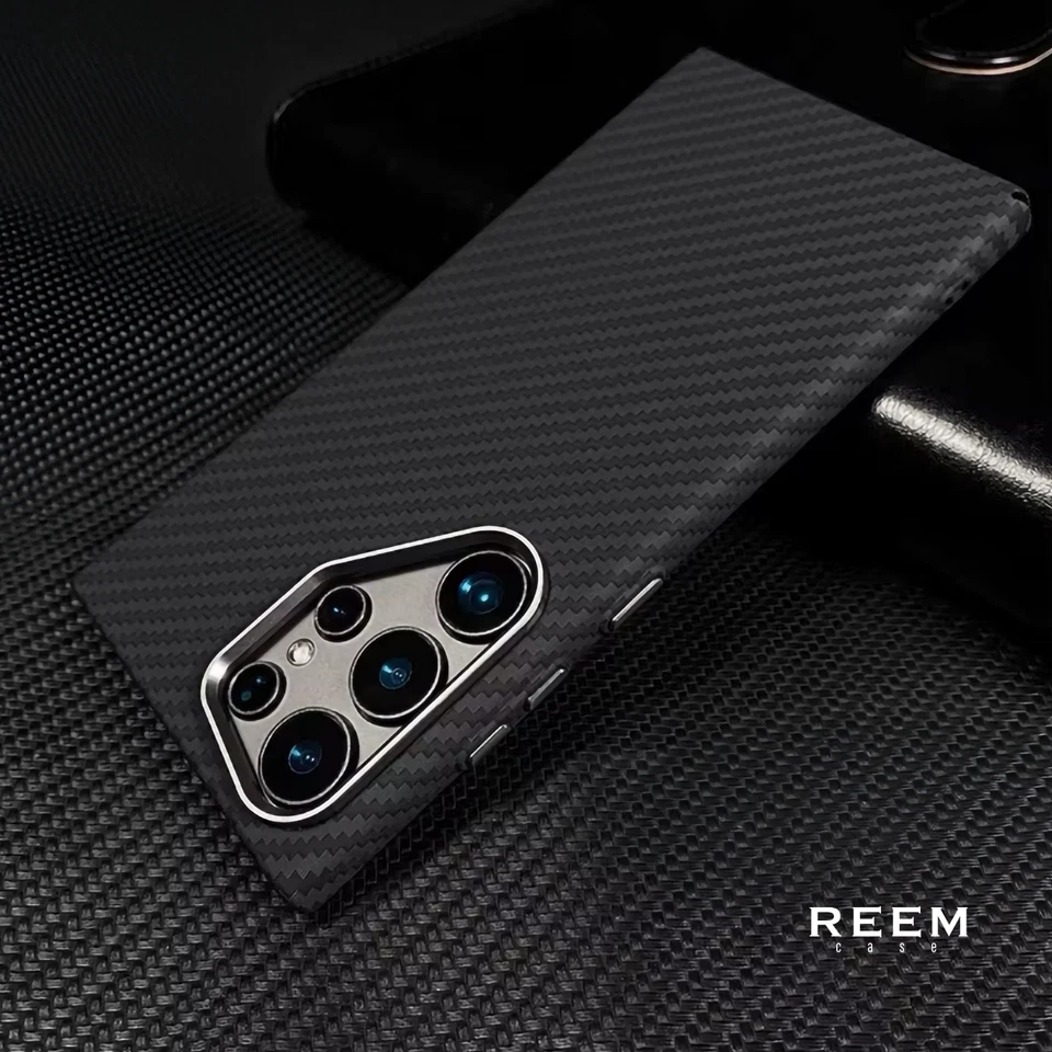 碳纤维保护壳适用于 Galaxy S23 超磁安全防震 Galaxy S25 S24 S23 — 第 3/4 张图片